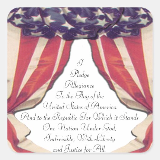 Zusage von Aufklebern für die Legitimität Quadratischer Aufkleber (Vorderseite)