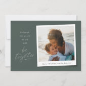 Zusammen 2021 neutrale Weihnachtskarte für das Fot Einladung (Vorderseite)