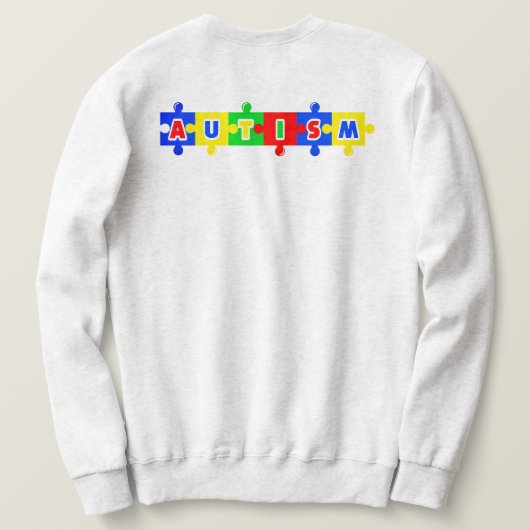 Zusammen Autismus Sweatshirt (Design Rückseite)