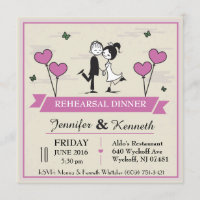 Zusammen Bräutigam-u. Braut-Einladung