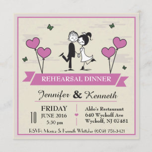 Zusammen Bräutigam-u. Braut-Einladung Einladung