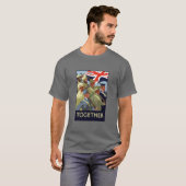 Zusammen -- Britisches Imperium WW2 T-Shirt (Vorne ganz)