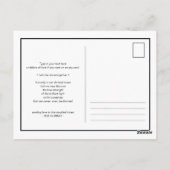 Zusammen ein Eisbär und eine sonnige Wasserfarbe Postkarte (Rückseite)