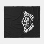 Zusammen ein Herz aus Skeleton Hands Classic Fleecedecke (Vorderseite (Horizontal))