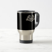 Zusammen ein Herz aus Skeleton Hands Classic Reisebecher (VorderseiteRechts)