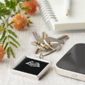 Zusammen ein Herz aus Skeleton Hands Classic Schlüsselanhänger (Seite)