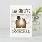 ZUSAMMEN EINLADUNG (Stehend Vorderseite)