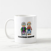 Zusammen ewig Cartoon Funny Mug Kaffeetasse (Links)
