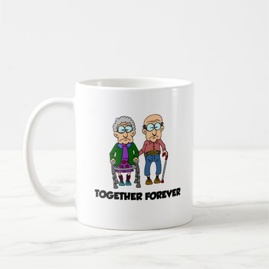 Zusammen ewig Cartoon Funny Mug Kaffeetasse (Links)