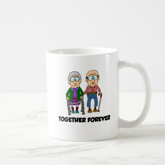 Zusammen ewig Cartoon Funny Mug Kaffeetasse (Rechts)