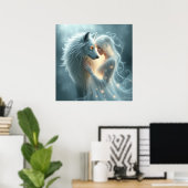 Zusammen Fantasy Digital Art Print Poster (Heimbüro)