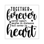 Zusammen Forever Typografie Gummistempel (Prägung)