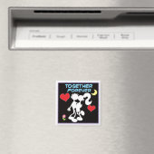 Zusammen Forever-Valentine-Paar Strichmännchen Magnet (In Situ (Geschirrspüler))