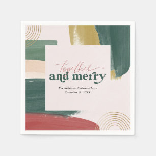 Zusammen & Fröhlich   Moderne Weihnachts-Party-Ser Serviette