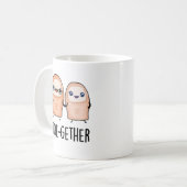 Zusammen Funny BIg Toe Pun Kaffeetasse (Vorderseite Links)