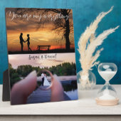 Zusammen für immer: Angepasste zwei Fotos Jahresta Fotoplatte (Seite)