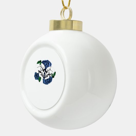 Zusammen für immer - bis der Tod uns tut Keramik Kugel-Ornament (Rechts)