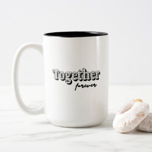 Zusammen für immer bw zweifarbige tasse