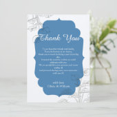 Zusammen für immer dankeskarte (Stehend Vorderseite)