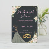 Zusammen für immer - Die Hochzeit von Sarah & Ahme Ankündigung (Stehend Vorderseite)