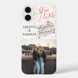 Zusammen für immer Fall "Custom Foto iPhone 16" 16 Plus Hülle