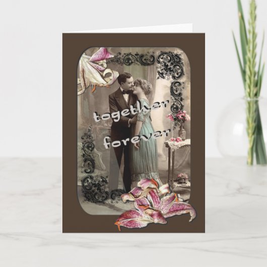 Zusammen für immer feiertagskarte (Vorderseite)