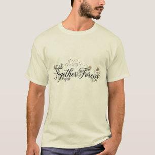 Zusammen für immer Floral Mond & Sterne Shirt
