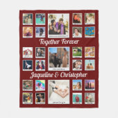 Zusammen für immer FotoCollage Fleecedecke (Vorderseite)