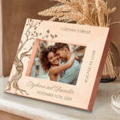 Zusammen für immer Liebesbaum Hochzeitsgeschenk Geätzte Rahmen