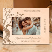 Zusammen für immer Liebesbaum Hochzeitsgeschenk Geätzte Rahmen