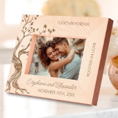 Zusammen für immer Liebesbaum Hochzeitsgeschenk Geätzte Rahmen