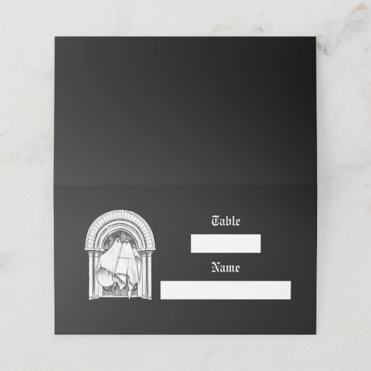 Zusammen für immer platzkarte (Außenseite Aufgefaltet)