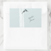 Zusammen für immer rechteckiger aufkleber (Tasche)