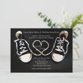 Zusammen für immer Wedding Einladung (Stehend Vorderseite)