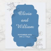 Zusammen für immer weinetikett (Einzelnes Label)