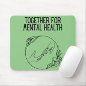Zusammen für psychische Gesundheit Mousepad (Mit Mouse)