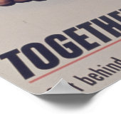 Zusammen gewinnen wir poster (Ecke)