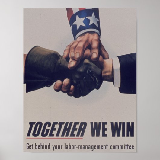 Zusammen gewinnen wir poster (Vorne)