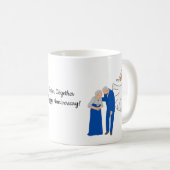 Zusammen glücklicher Hochzeitstag! Kaffeetasse (VorderseiteRechts)