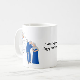 Zusammen glücklicher Hochzeitstag! Kaffeetasse