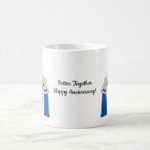 Zusammen glücklicher Hochzeitstag! Kaffeetasse (Mittel)
