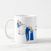 Zusammen glücklicher Hochzeitstag! Kaffeetasse (Links)