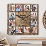 Zusammen haben wir es alles Foto aus Holz Quadratische Wanduhr<br><div class="desc">Erstellen Sie ganz einfach Ihre eigene personalisierte,  rustikale Holzfass-Wand-Uhr mit Ihren individuellen Fotos. Das Design enthält auch ein schönes,  handgeschriebenes Skriptziffer: "Gemeinsam haben wir alles". Um die besten Ergebnisse zu erzielen,  schneiden Sie die Bilder vor dem Hochladen auf Quadrat - mit dem Fokuspunkt in der Mitte.</div>