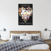 Zusammen Herzförmige Fotocollage Benutzerdefiniert Leinwanddruck (Insitu (Schlafzimmer))