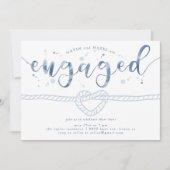 Zusammen-Hitzeverlobungspartei Einladung (Vorderseite)