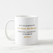 Zusammen in Goodness Eleganzitat mit Gold Text Kaffeetasse (Links)