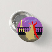 Zusammen in Paris-Buttonen Button (Vorne & Hinten)