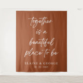 Zusammen ist das wunderschöne Foto Hintergrund Wandteppich (Vorderseite)