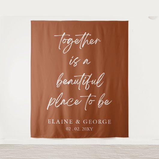 Zusammen ist das wunderschöne Foto Hintergrund Wandteppich (Vorderseite)