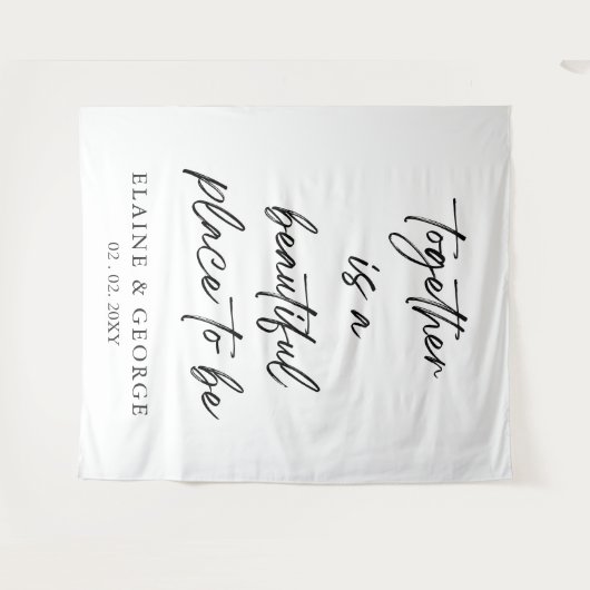 Zusammen ist das wunderschöne Foto Hintergrund Wandteppich (Vorderseite (Horizontal))